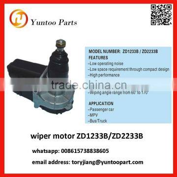 wiper motor ZD1233B-ZD2233B outline and specification for bus and truck