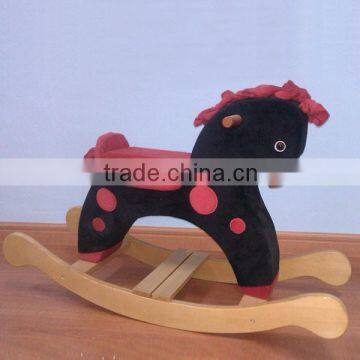 Wooden Rocking Horse Toy Funny Baby Plush Toy