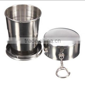 140ml 4oz Stainless Steel Folding Cup / Telescopic Travel Cup / camping folding cup