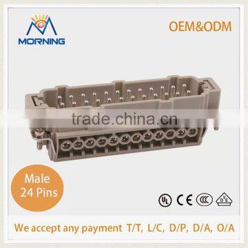 HE-024, A Whole Set Industrial Screw Terminal Copper Alloy Side Entry 24 Pins Construction Connectors photo-2