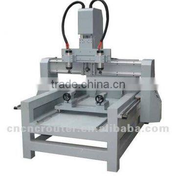 CX-9015 Four Axises multi spindle cnc router for wood and stone with two rotary axis