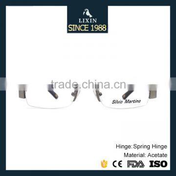 Latest Popular Gentleman Half Metal Frames With Spring Hinge Optical Glasses Frames SM4020 photo-2