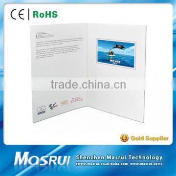 High Quality 4.3 Inch LCD / TFT Screen Video Wedding Card /Video Book