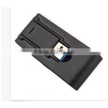 Portable Slim-shape High-Speed 4 Port Usb 3.0 Hub With Plastic Casing for PC Mac Linux High Performance Interface photo-4