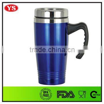 450ml Coated Starbucks Tumbler Stainless Steel Double Wall With Handle