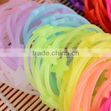 Hot Sale Eco-Friendly Funny Elastic Silicone Bracelet Wristband Cheap Price photo-4