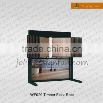 WF029 Wooden Flooring Display Racks / Page Turning Type Rack