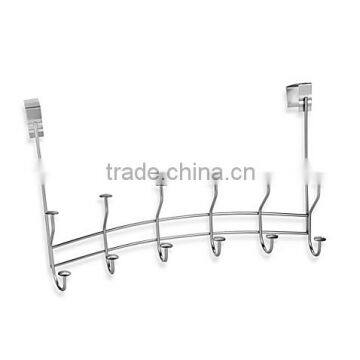 Chrome Metal Over Door Hanging Hook and cheap over door wire metal clothes hooks,clothes hanger hooks