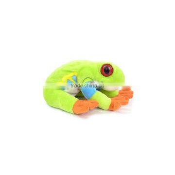 Baby Red Eyed Treefrog Plush Toys Custom Logo Printed Gift Animal Toys Baby Red Eyed Treefrog