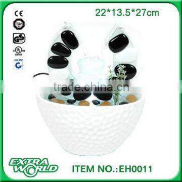 tabletop fashionable ceramic water fountain decor
