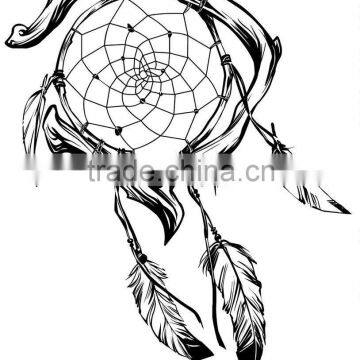 eco-friendly nontoxic tattoos body fashion black dream catcher tattoos