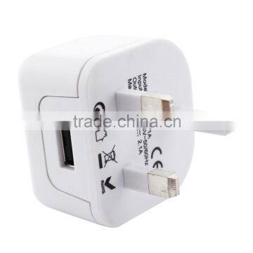 5V 2.1A Hot sale best travel used UK type Yemen usb charger