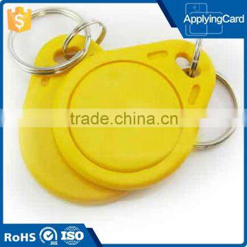 Low Cost Waterproof IC Key tag/ RFID keyfob S50 keyfob key tag 13.56MHz