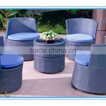 2016 new type outdoor PE alu rattan chair polyester LK8014