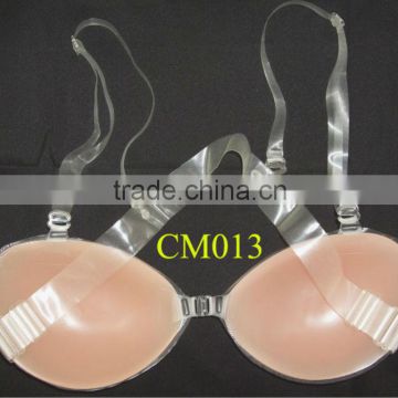 Silicone Bra without glue with strap/Silico invisible Bra/Invisible Bra with straps/Women invisible Bra without glue