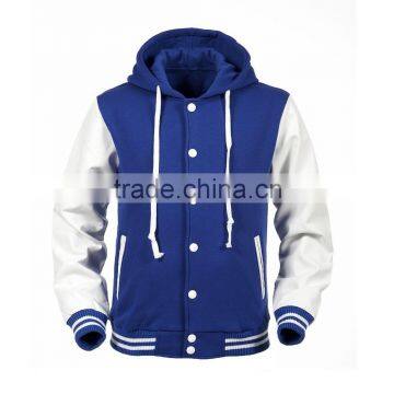 hoodied royal blue varsity jackets