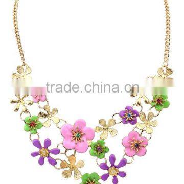 Hot Multicolor flower fashion necklace jewellery