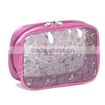 beauty cosmetic case travel toiletry bag foldable cosmetic makeup bag clear pvc toiletry bag