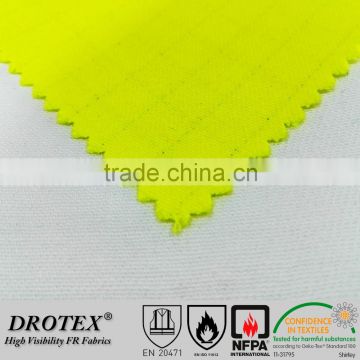 EN471 CVC60/40 Flame Retardant Fluorescence Anti-static Fire Resistant Fabric For Safety Vests/suit