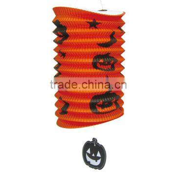 Hanging halloween decoration pumpkin accordion paper lantern