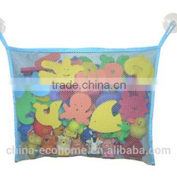 light blue bathtud toy organizer for baby