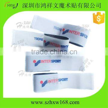 custom logo printing rubber ski straps/ skis promotional products