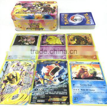 42PCS Pokemon Cards English with Tin box for Children