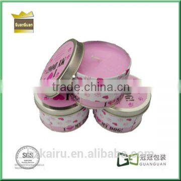 Tinplate Metal Large Candle Tin