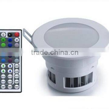 Colorful Down Light Remote Control 3W RGB LED Light