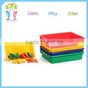 Wholesale high quality storage unit shallow toy tray pp plastic tray