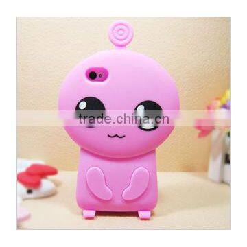 Cartoon silicone mobile phone case for iPhone 4S