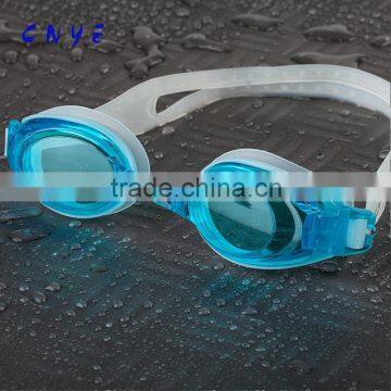 2015 best Free earbulg water proof swim glasses with anti-fog swim goggle