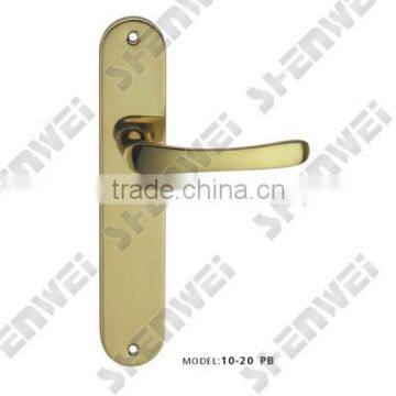 10-20 PB brass handle door on plate