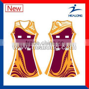 2014 new design top quality netball uniforms