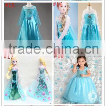 Kids Girls Dresses Elsa Dress Costume Princess Anna Party Dresses Flower Dresses Princess Girls Summer Printed Specil Occasion