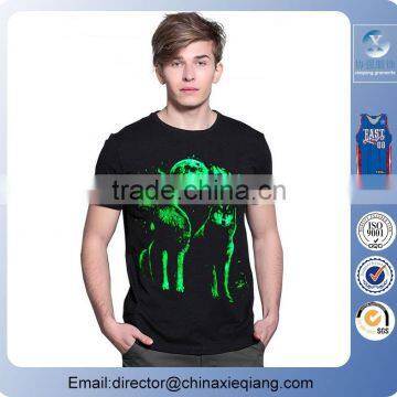 Black organic cotton tshirt/china tshirts/custom tshirts