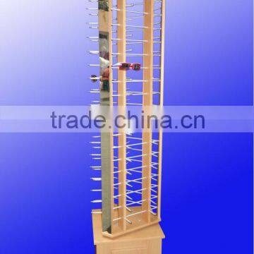 revolving sunglasses display;floor eyeglasses display stand;spectacles display shelf
