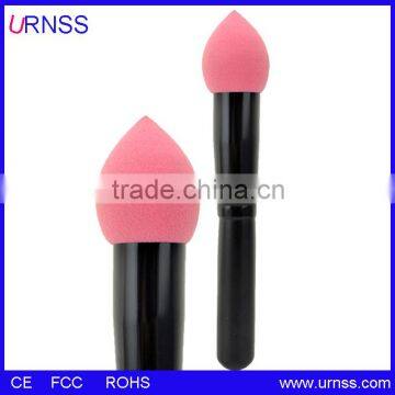 make up brush with double end pink for cosmetic