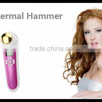 Hot and cold hammer facial massager skin care firm skin anti aging treatment