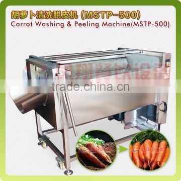 Industrial High Efficient Fresh Ginger Potato Washer and Peeler Root Vegetable Washing and Peeling Machine