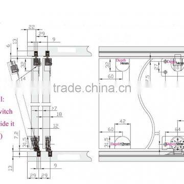 Supplier Sliding Wardrobe Door Roller Fittings for Sliding Closet Door System photo-6