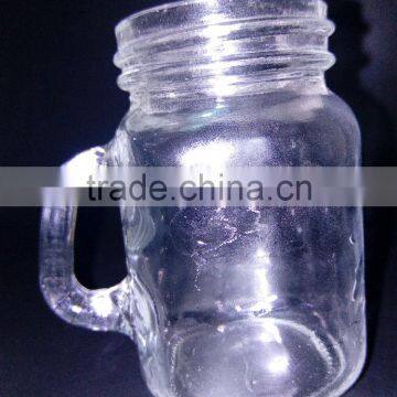 135ml glass mason jar with handle