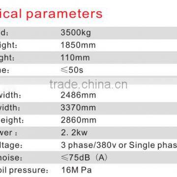 3.5T Double Post Parking Car Lift photo-2