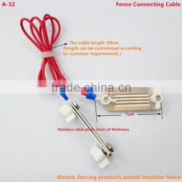 Electric fencing products,animal insulator fence,fence connecting cable polytape