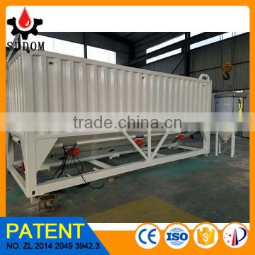 horizontal cement and powder silo with rotating level indicator for sale