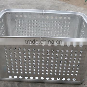 China best price Aluminum seafood pass box, aluminum turnover box