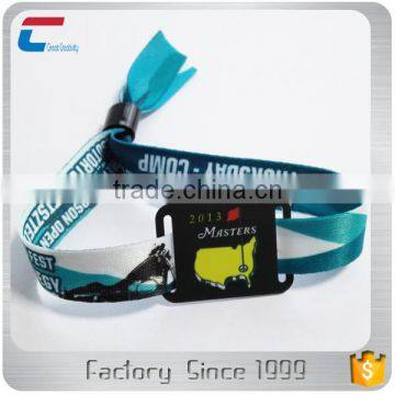 music festival fabric wristband woven bracelet 13.56mhz rfid wristband