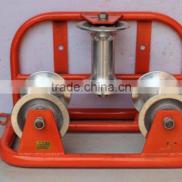 Aluminum Wheel Electrical Cable Roller Cable Laying Equipment photo-3