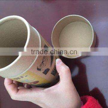 Recycled brown kraft paper cardboard tube