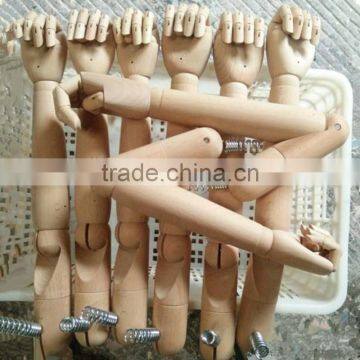 Nature Color Long Arms Men Wooden Hand For Mannequin Dispaly photo-3